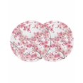 thumbnail image 1 of Spring Peach Flowers Round 13 Inch Placemats Set of 2, Pink Botanical Floral Leaves Branch HeatResistant Non Slip Place Mats for Dining Table, Wipeable Braided Kitchen Table Mats for Housewarming, 1 of 9