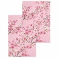 thumbnail image 1 of Spring Peaches Kitchen Dish Towels for Drying Dishes Set of 2, Botanical Blossom Flowers Branches Waffle Weave Microfiber Hand Tea Bathroom Towels Quick Dry & Absorbent Towel 15.7x23.6, 1 of 7