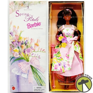 Spring Petals Barbie Doll Second In Series Blonde Avon 16746 Mattel...