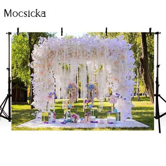 Spring Photography Background Wedding Venue Decoration Props Bridal Shower Valentine Portrait Photo Backdrop Studio