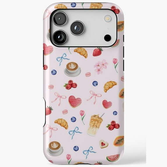 Spring Picnic Food Nature Art Design iPhone Case 17 through 11 Pro Max