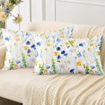 thumbnail image 1 of Spring Pillow Covers 12x20 inch Set of 2,Soft Pillowcases Spring Flowers Blue and White Daisy Pattern Decorative Sofa Living Room Bed Square Pillow Case Cushion Cover-Daisy, 1 of 6