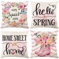 thumbnail image 1 of Spring Pillow Covers 18x18, Farmhouse Summer Decor Throw Pillow Covers, Spring Decorations for Home, Outdoor Home Decor, 1 of 5