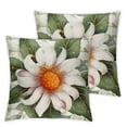 thumbnail image 1 of Spring Pillow Covers Watercolor Spring Daisy Flowers Eucalyptus Leaves Decorative Throw Pillows Spring Decorations Farmhouse Decor for Sofa Couch, 1 of 7