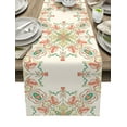 thumbnail image 1 of Spring Pink Flower Table Runner Party Wedding Centerpieces for Tables Home Hotel r Kitchen Dining Tablecloth, 1 of 7