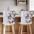 thumbnail image 1 of Spring Pink Flowers Chair Covers Set of 6 Retro Pastoral Wall Chair Back Covers Stretch Removable Washable Slipcovers Protector for Dining Room Kitchen Party Decor, 1 of 5