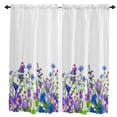 thumbnail image 1 of Spring Plant Watercolor Herb Curtain Home Decoration Living Room Short Curtains Window Treatments For Kitchen Bedroom, 1 of 6