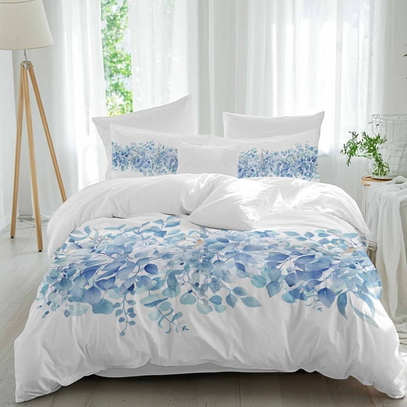 Service Spring Sheet Spring Plants 4 piece Duvet Cover Set, Comfort Bedding Set Queen Size ...