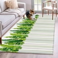 thumbnail image 1 of Spring Plants Area Rugs 2.7'x5', Washable Small Throw Rugs for Kitchen Bedroom, Modern Minimalist Leaves Lines Green Indoor Outdoor Rug Non-Slip Low Pile Carpet Runner Reversible Floor Mats, 1 of 8