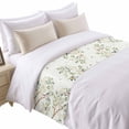thumbnail image 1 of Spring Plants Bed Runner for Queen Size Bed, Watercolor Tree Funny Birds Brown Branches Farmhouse Soft Bedding Scarf Bedding Protector Slipcover Sofa Throw for Bedroom Hotel Guesthouse, 1 of 8