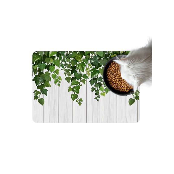 Spring Plants Doormat Non Slip Diatomaceous Earth Door Mat Absorbent Quick Dry Soft Washable Entrance Rug for Bathroom Laundry Room 18"x30"