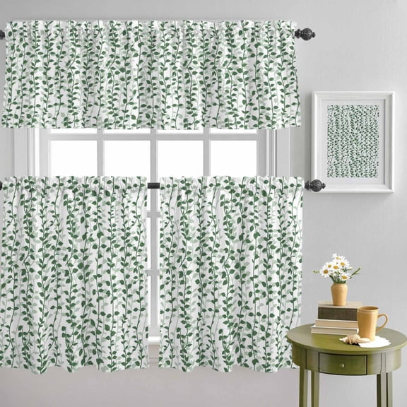 Farm Lemon Tree Curtain Tier and Valance Set 3 Piece,Sweet Home Fruit ...