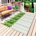 thumbnail image 1 of Spring Plants Outdoor Rug 6x9 Ft, Non Slip Washable Area Rug, Modern Minimalist Leaves Lines Green Patio Rugs Carpet Runner, Large Floor Mat for Indoor/Outdoor Deck Porch Camping, 1 of 8
