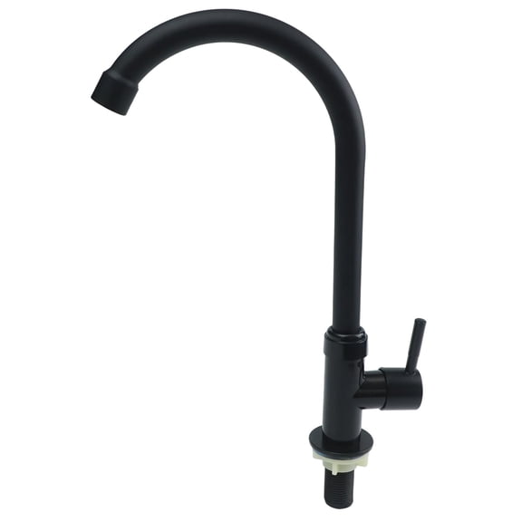 Spring Plastic Steel Kitchen Faucet Single Cooling Rotatable Water Purifier Single Lever Hole Tap Cold Water Faucet