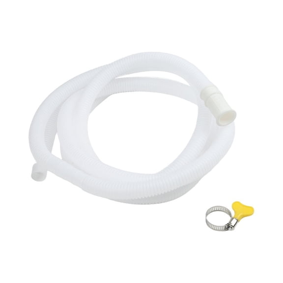 Spring Plastic Washing Machine Drain Hose Flexible Leak Proof Water Pipe with Clamp