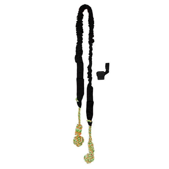 Spring Pole Dog Rope Outdoor Tug of War Toy for Pitbull Medium to Large Dogs Bungee Hanging Exercise Ropes Muscle Builder Interactive Toys black (Door Hanging Style)