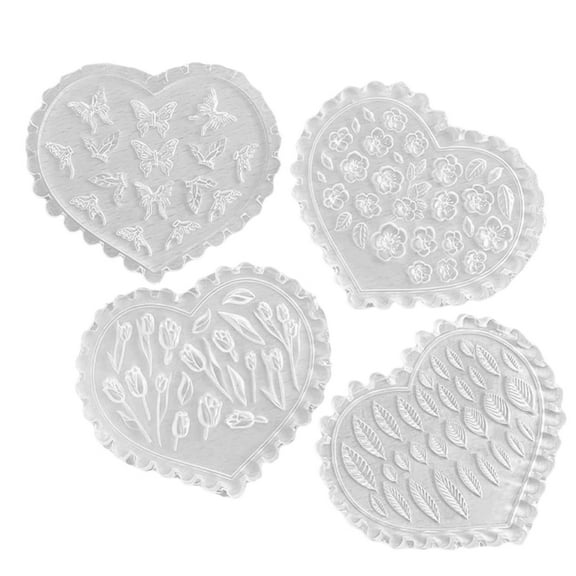 Spring Polymer Clay Molds,Polymer Clay Silicone Molds,Flower Polymer Clay Molds,Earring Molds for Polymer Clay 4PCS