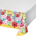 thumbnail image 1 of Spring Poppies Paper Tablecloth, 1 of 1