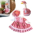 thumbnail image 1 of Spring Porch Goose Outfit for 23''h Cement Statue Goose Skirt Costume for Valentines Outdoor Yard Lawn Patio Decor, Pink Cherry, 1 of 9