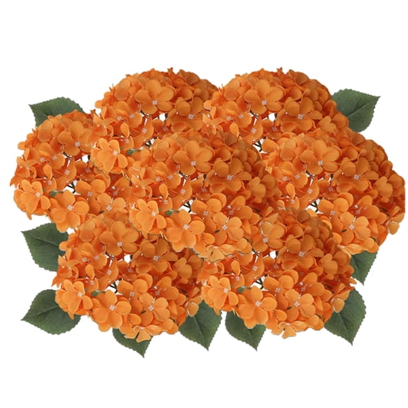 Spring Porch Refresh Faux Hydrangea Bush, 1 Pack 10 Bunches, UV Resistant Artificial Hydrangea for Outdoor Front Door, Farmhouse, Garden & Porch Decor