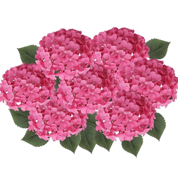 Spring Porch Refresh Hydrangea, (1Pack 10 Bunchs) Faux Hydrangea Bush, Uv Resistant Fake Outdoor Hydrangea Bush for Front Door, Farmhouse, Garden, Porch Decor