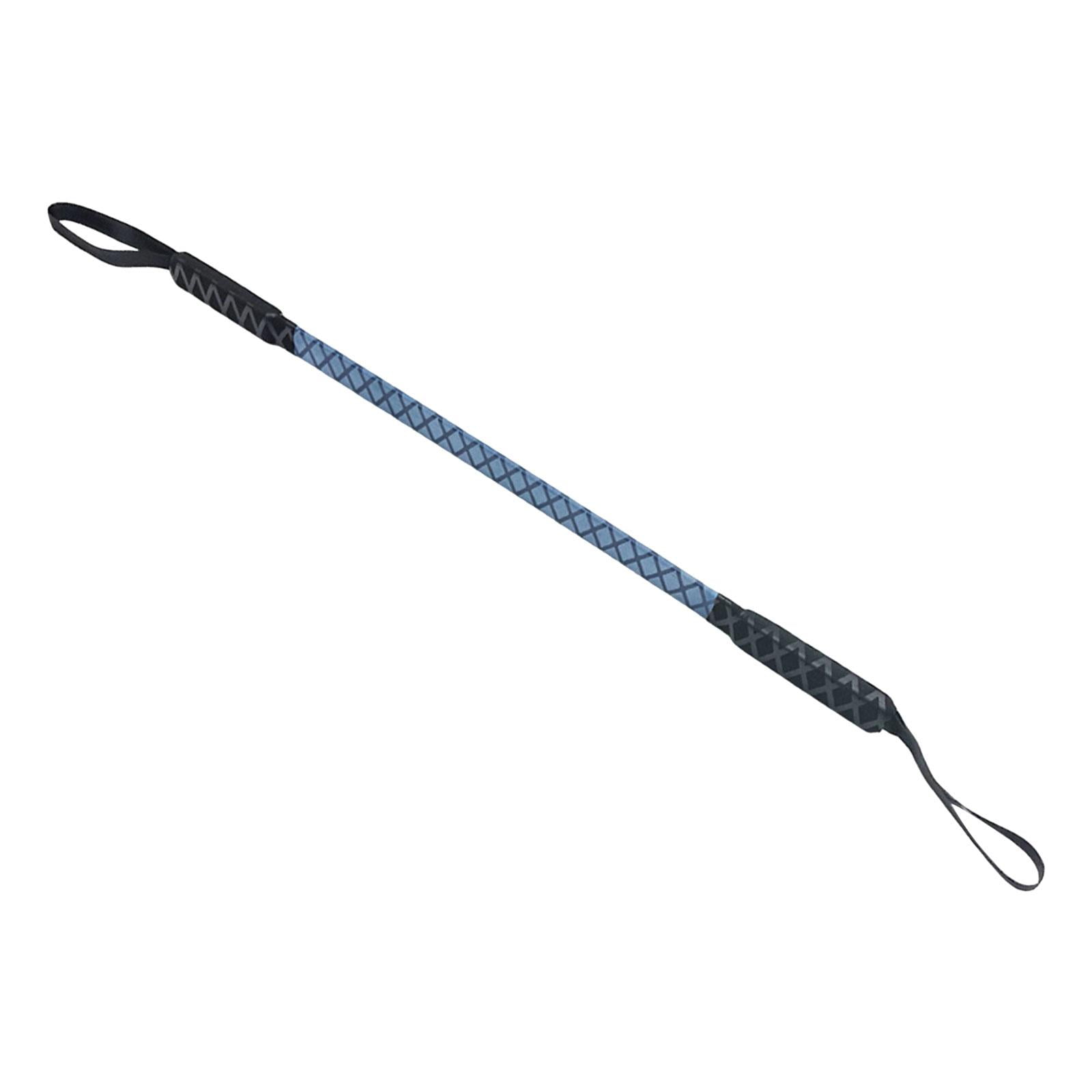 Spring Power Bar Upper Body Exerciser Chest Resistance Bar Trainer Fitness Workout Equipment Heavy Duty for Women Men 50kg Blue 70cm