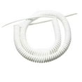 thumbnail image 1 of Spring Power Cord, Coiled Extension Cord, 3 Expandable Cores Spring Cable White 15AWG 5 Meters, 1 of 2
