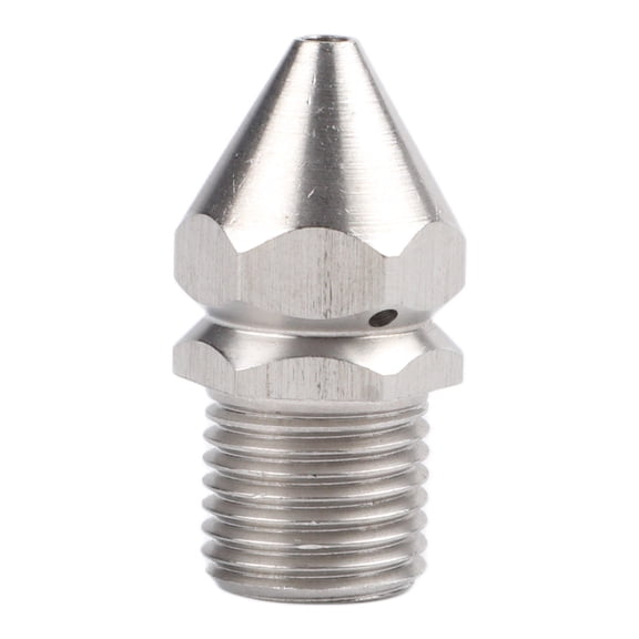 Spring Pressure Washer Drain Sewer Cleaning Jetters Nozzle 4 Jet 1/4 Male Stainless LU