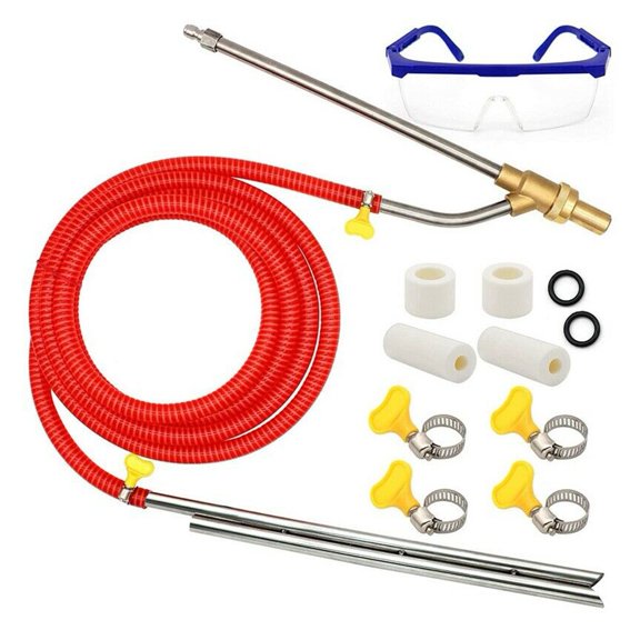 Spring Pressure Washer Sandblasting Kit,Wet Sandblaster Attachment,5000 PSI,1/4 In