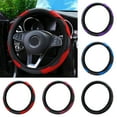 thumbnail image 1 of Spring Prink Red, 38cm, Anti Slip, Faux Leather Automotive Steering Wheel Cover, 1 of 7
