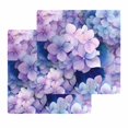 thumbnail image 1 of Spring Purple Hydrangea Kitchen Dish Towels for Drying Dishes Set of 2, Country Flowers Garden Plants Waffle Weave Microfiber Hand Tea Bathroom Towels Quick Dry & Absorbent Towel 12x12, 1 of 7