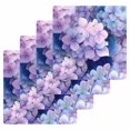 thumbnail image 1 of Spring Purple Hydrangea Kitchen Dish Towels for Drying Dishes Set of 4, Country Flowers Garden Plants Waffle Weave Microfiber Hand Tea Bathroom Towels Quick Dry & Absorbent Towel 12x12, 1 of 7