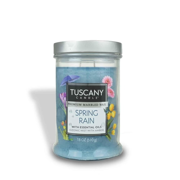 Spring Rain Scented Jar Candle 18 Oz Glass Container