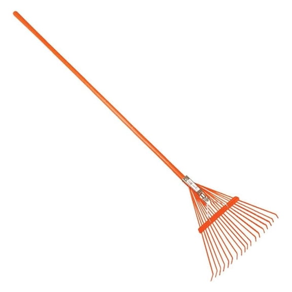 Spring Rake, 18 Inches/18 Tines, 54 Inch Length, TuffStrong Fiberglass Handle