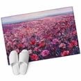 thumbnail image 1 of Spring Red Flowers Area&nbsp;Rug 2x3ft Pastoral Oil Painting Texture Non-Slip&nbsp;Washable Square&nbsp;Rugs Soft Felt Indoor Floor Mat for Bedroom Kitchen Living Room Bathroom, 1 of 9