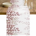 thumbnail image 1 of Spring Reddish Brown Eucalyptus Table Runner 90 Inches Long Farmhouse Dress Scarves, Botanical Leaf Country Dining Tablerunner for Coffee Table/Kitchen Island/Party Décor, 13" x 90", 1 of 8