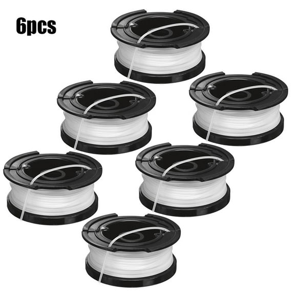 Spring Replacement Trimmer Spool Line 6 Pcs for Black& Decker For A6481 Compatible with ST4525 ST6600 ST7200 ST7000 ST7500