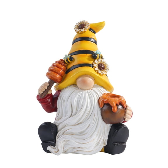 Spring Resin Garden Bumble Bee Themed Decorations Honey World Day Gifts Summer Lawn Garden Porch Sculptures & Statues Decorations Summer Statues Garden Decoration Birthday Gift