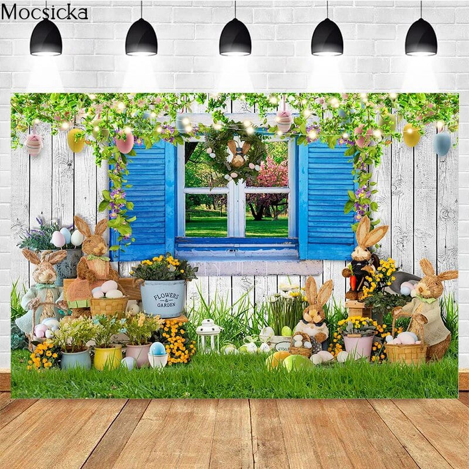 Spring Props Spring Resurrection Photography Backdrop Bunny Decoration Props Child ...