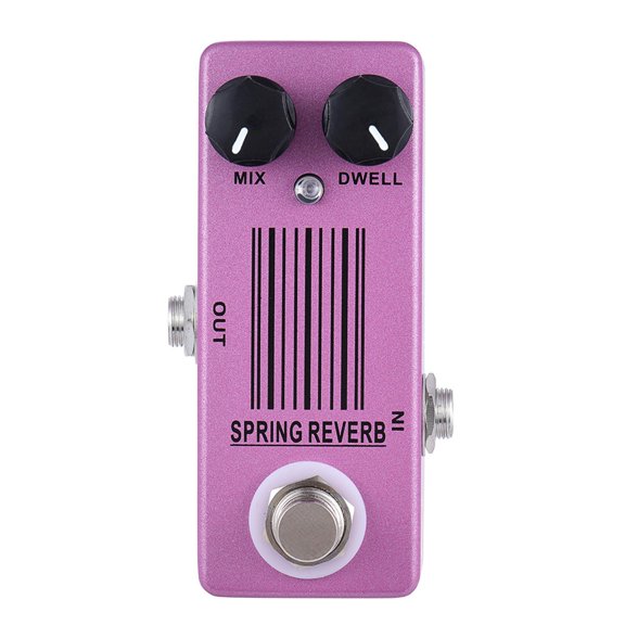 Spring Reverb Guitar Effect Pedal Lightweight True for Bass Recording