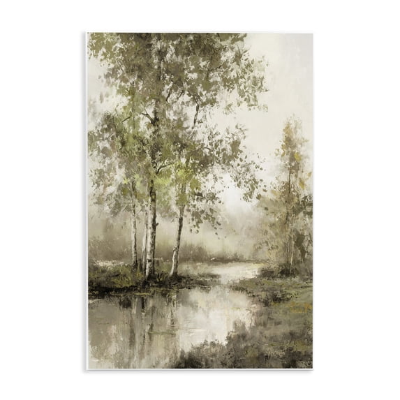 Stupell Industries Spring River in Forest Wall Plaque Art, design by T.C. Chiu, 19 x 13