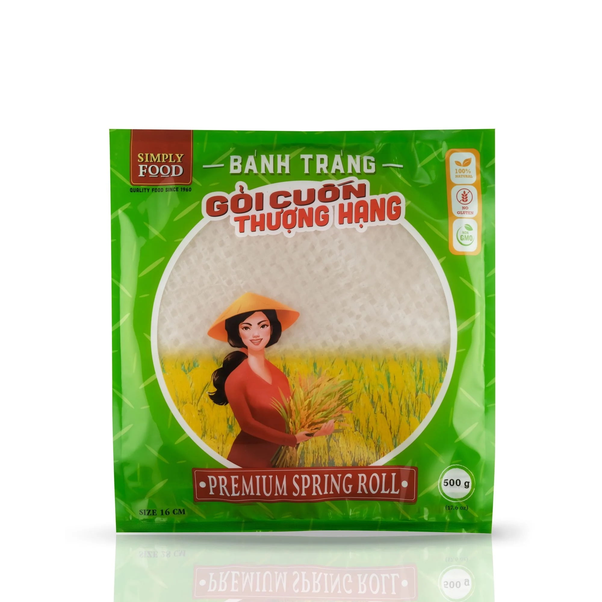 Rice Paper Spring Roll Wrappers - 22cm Round Rice Paper Wrappers for Spring  Rolls - Premium Spring Roll Rice Paper Wrappers - Easy to Use Fast Moisten