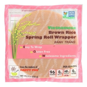 Spring Roll Wrapper - Brown Rice - Vietnamese - 8 oz - case of 6