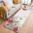 thumbnail image 1 of Spring Roses 2'x6' Runner Rug, Garden Botanical Leaves Butterflies Washable Non-Slip Area Rugs for Hallway Kitchen Floor Bedroom Entryway, StainResistant Laundry Carpet Decoration Indoor Mat, 1 of 9