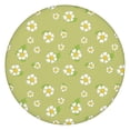 thumbnail image 1 of Spring Round Tablecloth with Daisy Print and Elastic Edge, Lightweight Water-Resistant Polyester Cover, Fits 44-52 Inch Table for Indoor Dining or Patio, 1 of 7
