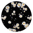 thumbnail image 1 of Spring Round Tablecloth with Elastic Edge, Bright Daisy Floral Print, Durable Polyester, Ideal for Daily Use or Seasonal Decor, Fits 44-52 Inch Round Tables, 1 of 7