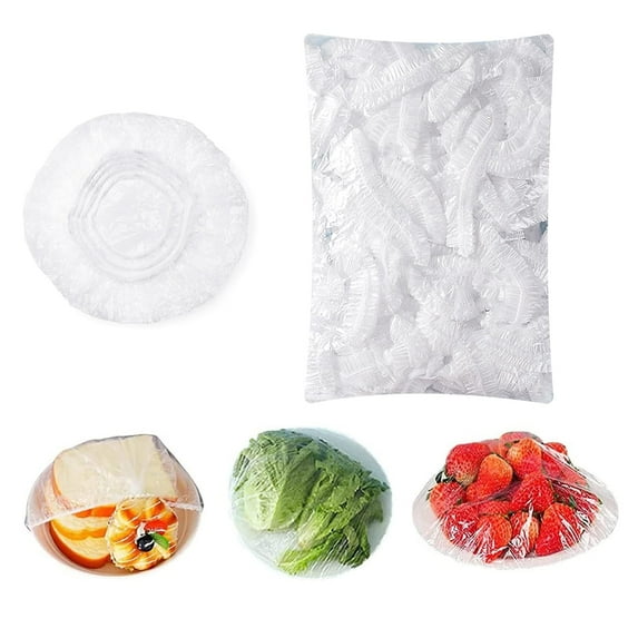 Plastic Shower Caps for Sourdough Bread, 100 Pcs Bowl Covers for Bread Proofing, Food Covers Stretch Reusable Elastic, Keep Food Fresh and Dust Away