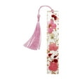 thumbnail image 1 of Spring Sale Bookmarks For Women Dried Flower Bookmarks With Tassels Durable Handmade Dried Flower Resin Bookmarks Pretty And Increase Reading Interest, 1 of 8