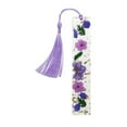 thumbnail image 1 of Spring Sale Bookmarks For Women Dried Flower Bookmarks With Tassels Durable Handmade Dried Flower Resin Bookmarks Pretty And Increase Reading Interest, 1 of 8