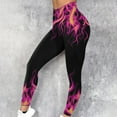 thumbnail image 1 of Spring Saving Clearance AXXD Seamless Leggings for Women Summer Flame Printed Leggings Fitness Running Tight Yoga Pants, 1 of 7
